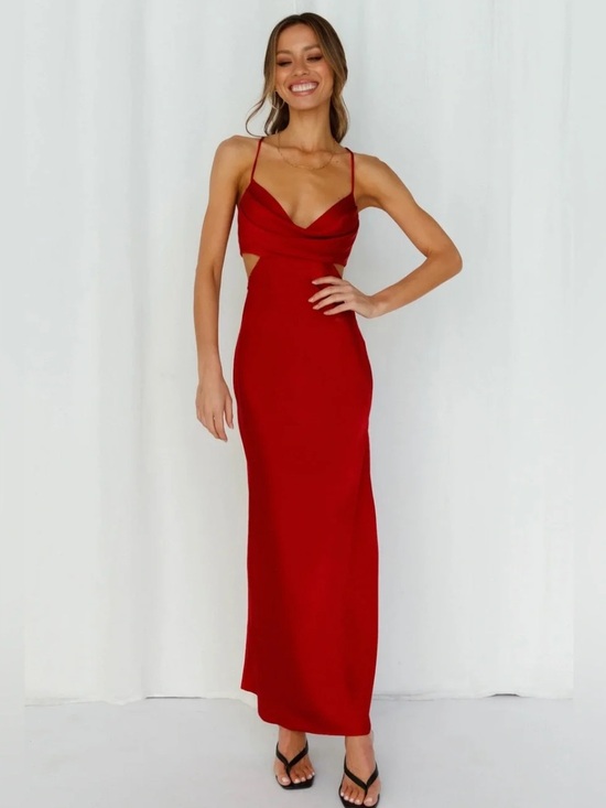 Hello Molly Dresses & Skirts - Hello Molly - Cut out Midi Slip Dress